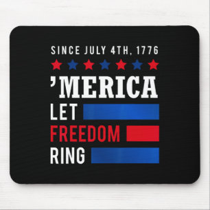 Unabhängigkeitstag 4. Juli USA Flagge Amerika Lass Mousepad