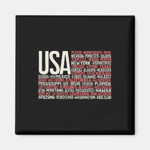 Unabhängigkeitstag 4. Juli USA-Flagge Amerika Staa Magnet