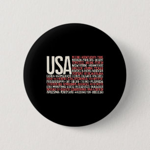 Unabhängigkeitstag 4. Juli USA Flaggen Amerika Sta Button