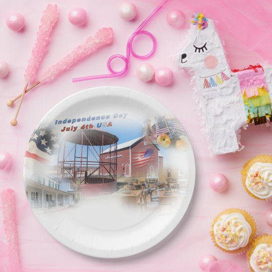 Unabhängigkeitstag 4. Juli USA Pappteller (Party)