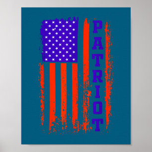 Unabhängigkeitstag 4. Juli USA Patriot  Poster
