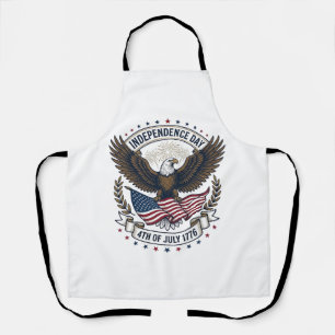 Unabhängigkeitstag Adler Flagge Vintage-Shirt-Desi Schürze