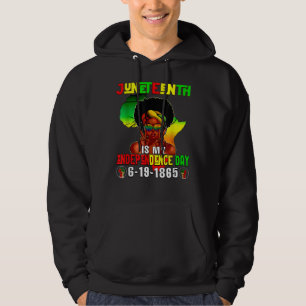 Unabhängigkeitstag Afro Melanin Black Natural Hair Hoodie