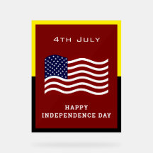 Unabhängigkeitstag - Akryllisches Zeichen - USA-Pr