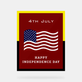 Unabhängigkeitstag - Akryllisches Zeichen - USA-Pr Acrylschild