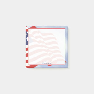 Unabhängigkeitstag Amerikanische Flagge Illustrati Post-it Klebezettel