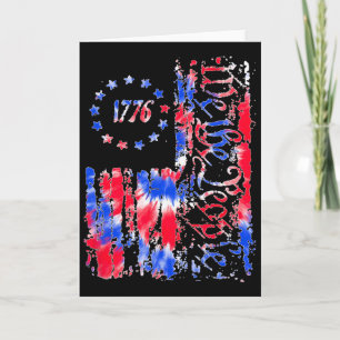 Unabhängigkeitstag Amerikanische Flagge Patriotisc Karte