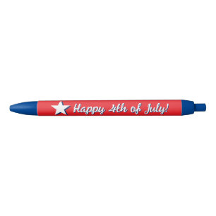 Unabhängigkeitstag Amerikanischer Stern Logo-Schri Kugelschreiber