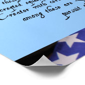 Unabhängigkeitstag amerikanisches Flag Poster (Ecke)