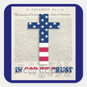 Unabhängigkeitstag-Aufkleber Quadratischer Aufkleber