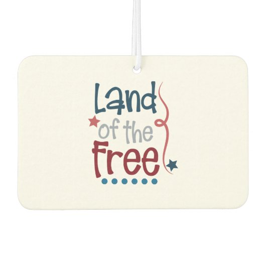 Unabhängigkeitstag Autolufterfrischer (Vorderseite)