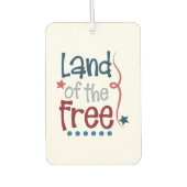 Unabhängigkeitstag Autolufterfrischer (Vorderseite)