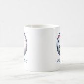 Unabhängigkeitstag Baseball Kaffeetasse (Mittel)