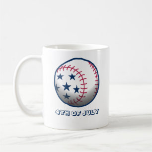 Unabhängigkeitstag Baseball Kaffeetasse