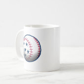 Unabhängigkeitstag Baseball Kaffeetasse (Vorderseite Links)