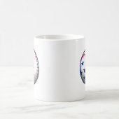 Unabhängigkeitstag Baseball Kaffeetasse (Mittel)