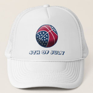Unabhängigkeitstag Basketball Truckerkappe