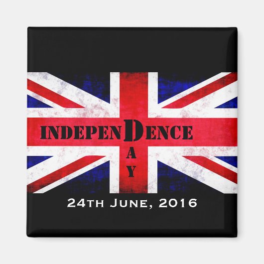 Unabhängigkeitstag Brexit Custom Date 26/06/2016 Magnet (Vorne)