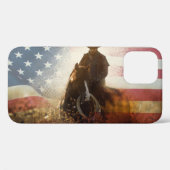 Unabhängigkeitstag Cowboy-Bild. Case-Mate iPhone Hülle (Rückseite (Horizontal))