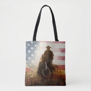 Unabhängigkeitstag Cowboy-Bild. Tasche