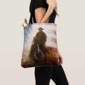 Unabhängigkeitstag Cowboy-Bild. Tasche (Von Nahem)
