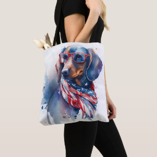 UNABHÄNGIGKEITSTAG DACHSHUND-TOTEBAG TASCHE