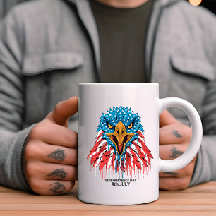 Unabhängigkeitstag der USA Kaffeepause Tasse