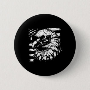 Unabhängigkeitstag Design für 4. Juli Patriotisch  Button
