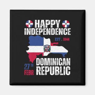 Unabhängigkeitstag Dominikanische Republik Flagge Magnet