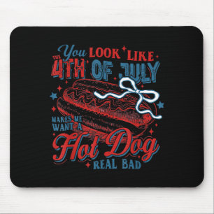 Unabhängigkeitstag du siehst aus wie der 4. Juli  Mousepad