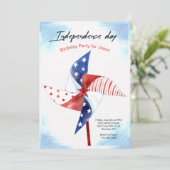 Unabhängigkeitstag Einladung (Stehend Vorderseite)