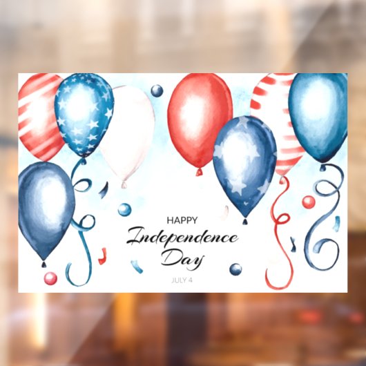 Unabhängigkeitstag Fensteraufkleber (Blatt 2)