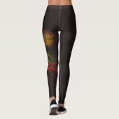 Unabhängigkeitstag-Feuerwerke Leggings (Rückseite)