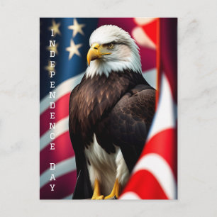 Unabhängigkeitstag für den Adler Postkarte