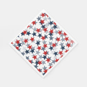 Unabhängigkeitstag für den blauen und roten Amerik Serviette (Ecke)
