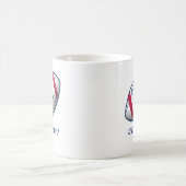 Unabhängigkeitstag Fußball Kaffeetasse (Mittel)