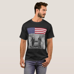 Unabhängigkeitstag George Washington Abe Lincoln T-Shirt