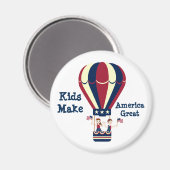 Unabhängigkeitstag Heißluftballon Magnet (Vorderseite/Rückseite)