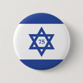 Unabhängigkeitstag Israel Fahne Button (Vorderseite)