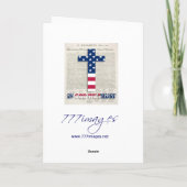 Unabhängigkeitstag-Karte Karte (Rückseite)