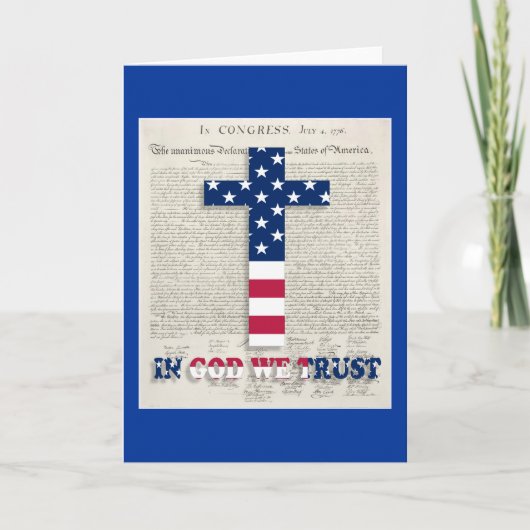 Unabhängigkeitstag-Karte Karte (Vorderseite)