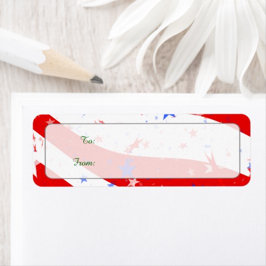 Unabhängigkeitstag kurbelte US Flagge (Insitu)