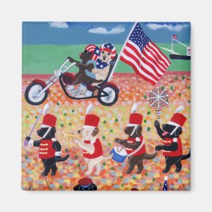 Unabhängigkeitstag Labradors Magnet