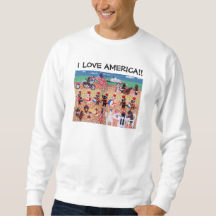 Unabhängigkeitstag Labradors!! Sweatshirt