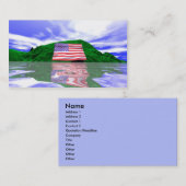 Unabhängigkeitstag-Land Visitenkarte (Vorne/Hinten)