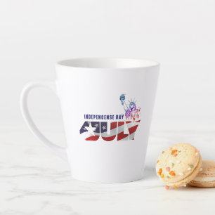 Unabhängigkeitstag   Latte Tasse