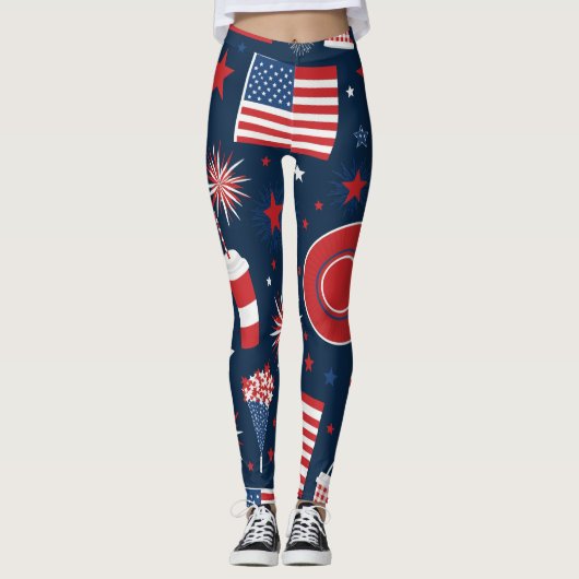 Unabhängigkeitstag Leggings (Vorderseite)