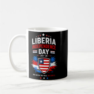 Unabhängigkeitstag Liberia 26. Juli Liberia-Flagge Kaffeetasse