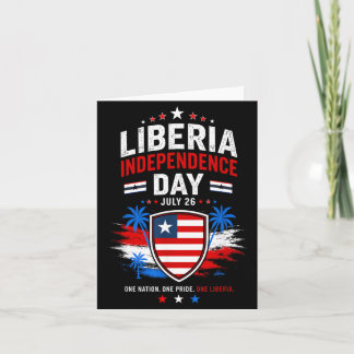 Unabhängigkeitstag Liberia 26. Juli Liberia-Flagge Karte