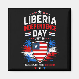 Unabhängigkeitstag Liberia 26. Juli Liberia-Flagge Magnet
